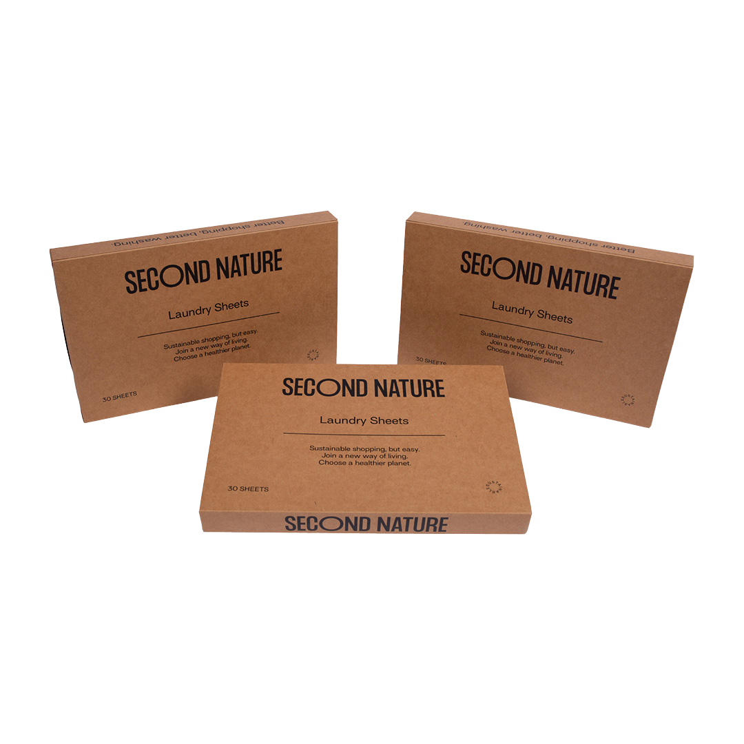 Second Nature wasstrips voordeelbundel 3 verpakkingen van 30 sheets