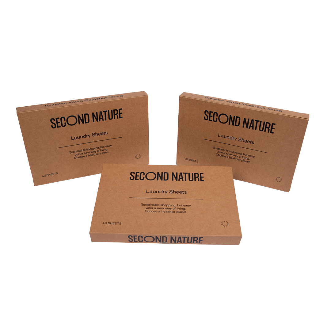 Second Nature wasstrips voordeelbundel 3 verpakkingen van 40 sheets
